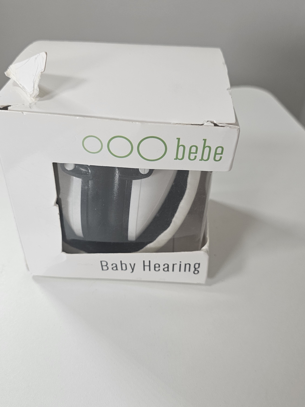 bebe Baby Hearing Headphones - White and Black